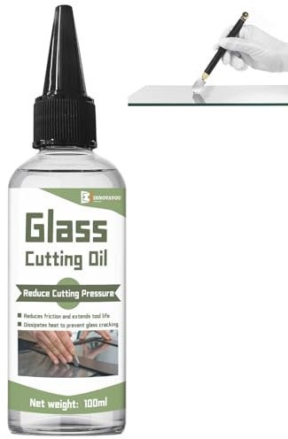 WAN2TLK Olio da taglio per vetro, 100 ml, adatto per tutti gli utensili da taglio del vetro, piastrelle e specchi