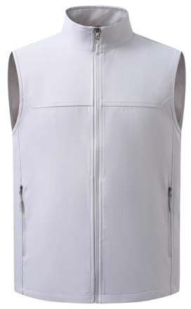 Allthemen Gilet Softshell Pour Homme Legers Veste Sans Manches Coupe-Vent