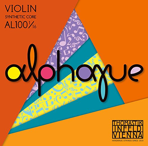 Thomastik Single string for Violin ALPHAYUE 1/16, scale 215mm/8.5 nylon core - D-string synthetic core, monel wound