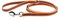 IDC Color & Gray gumierte Leine, 20 mm x 1,8 m mit Schlaufe und D-Ring, Orange-Grau