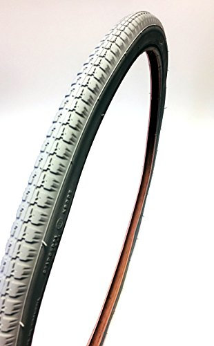 Unbekannt Rollstuhlreifen 24 x 1 3/8, (37-540), grau, Luft Reifen für Standard Rollstühle, Blockprofil
