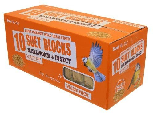 Suet To Go - Bird Suet Block Value Pack Mealworm & Insect x Size: 300 Gm x Size: 10 Pack