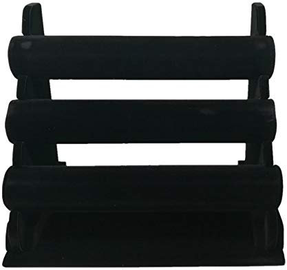 ESPOSITORE 3 FILE NERO VELLUTO BRACCIALI BIGIOTTERIA BRACCIALETTI GIOIELLERIA