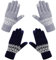 Chalier Fashion Handschuhe Damen Winter Warme Touchscreen Winterhandschuhe Schnee Blume Druck halten warm mit Kaschmir für Frauen und Männer MEHRWEG