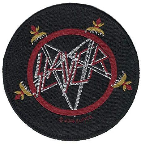 Slayer - Pentagram Swords Aufnäher | Slayer Logo Patch