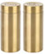 Nikou Pfefferstreuer, 2 Stück Gewürzglas Edelstahl Gewürz Salz- und Pfefferstreuer Set Gewürzglas Flasche für Salzzucker Haushaltsküche, Gewürzdosen Aufbewahrung (Gold)