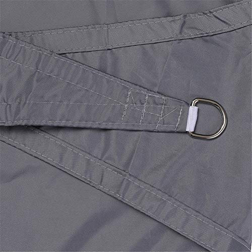 DZYP Sonnensegel-Markise, Rechteckige Markise, Party-Markise Für Die Gartenterrasse Im Freien, Markise 98% UV-Schutz, Verschiedene Größen Und Farben, Freies Seil Befestigt (4 x 6 m,Grau)