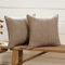 Deconovo Kissenbezug Kordsamt Zierkissenbezug Wohnzimmer Kissenhülle Dekorativen Sofakissen Dekokissen Kissenhüllen Zierkissen Weiche Kissenbezüge für Sofa Couch Schlafzimmer, 55x55 cm, Taupe, 2er Set
