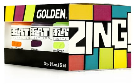 Golden Artist Colors SOFLAT MAT ACR 56.7 g ZING SET/6