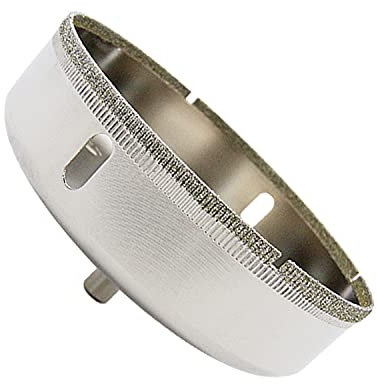 LAIWEI Scie cloche diamantée 110 mm, forets pour verre, porcelaine, granit, marbre, forets électriques, forets en céramique, diamètre de coupe (110 mm)