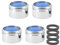 M18 / M20 / M22 / M24 / M28 x 4 Stück Belüfter Wasserhähne Waschbecken Düse Belüfter mit ABS-Filter für Armaturen in Küche und Bad - Gewinde männlich (M22)