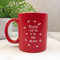 eBuyGB Personalised Red Mug, I Love You to The Moon & Back, 350ml Engraved Ceramic Coffee Mug, Valentine's Day, Mother's Day, Birthday Gift