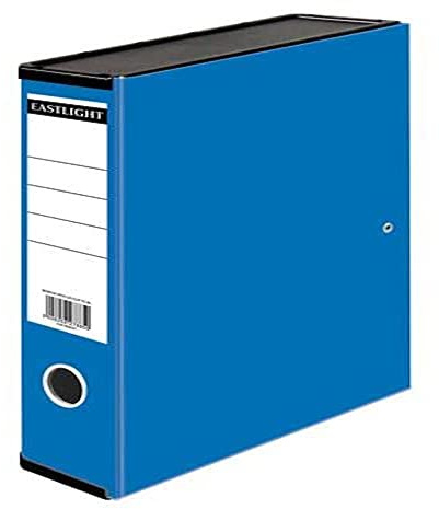 Box File Paper on Board, Foolscap, 70mm Capacity, Blue, Pack of 10