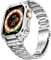 MioHHR Stainless Steel Watch Band with Case Compatible for Apple Watch Bands Ultra 49 mm,Rugged Strap with Metal Protective Bumper Cover for iWatch Ultra 2/1 for Men(Silver)