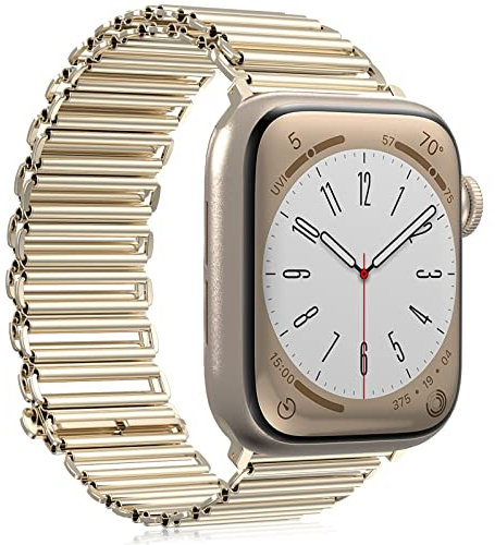 Metall Apple Watch Armband 42mm 44mm 45mm 49mm Damen Herren, Klassisches Prämie Uhrenarmband Edelstahl Ersatzarmband Dressy Armband für Apple Watch SE, iWatch Series 8 7 6 5 4 3 2 1