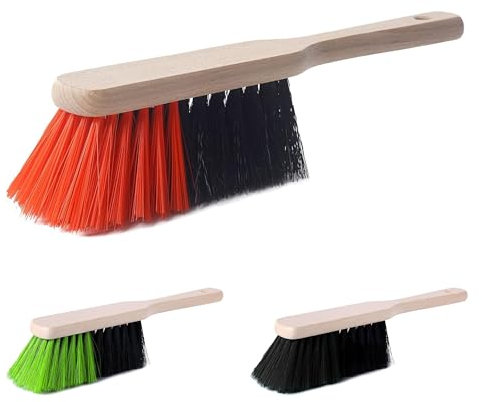 Garronda Balayette en Bois Poils Synthétiques GD-0009 (Noir/Orange)