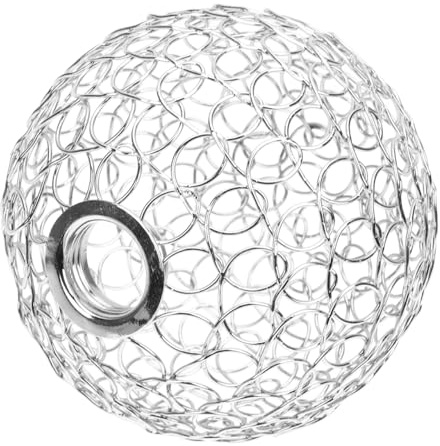 OSALADI Wire Lampshade Stylish Wrought Iron Globe Lampshade for Pendant Lighting Decorative Lamp Shade Cover for Aisles Cafes and Homes