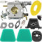ZAMDOE Carburatore Filtro Aria Candela Kit Parti per Partner 350 351 352 370 371 390 391 401 420 20X Motosega per Poulan 2050 2055 2115 2150 2175 2250 Sostituisce C1Q-W9 530071621