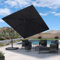 PURPLE LEAF Sombrilla de jardín 2,7 × 3,6 m Rectangular, Sombrilla Terraza Exterior con 5 Posiciones Ajustables y Rotación de 360, Inclinable Izquierda y Derecha, Lona 240/GSM con Protección UV, Gris