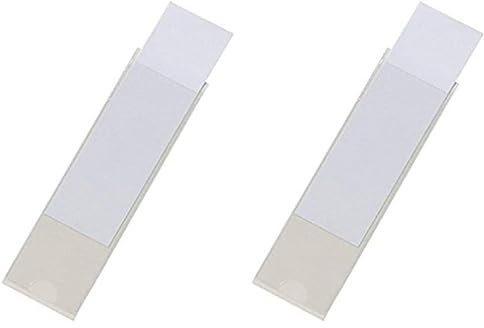 Durable 807319 Sachet de 10 Porte-Étiquettes Adhésifs 28 x 100 mm (Lot de 2)