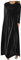 Women's Vintage Velvet Maxi Dress - Long Sleeves, Casual Loose Fit, Elegant Bridesmaid Dress, Plus Size, Solid Black