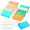 XTDMJ 1000 Stücke Karteikarten A8, 10 Farben Karteikarten Liniert Flash Cards Vokabelkarten Bunt mit 10 Binderinge für Unterwegs Lernen Notizen Schule Büro Zuhause(150g/m²)