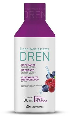 Pancia piatta dren 500 ml frutti di bosco