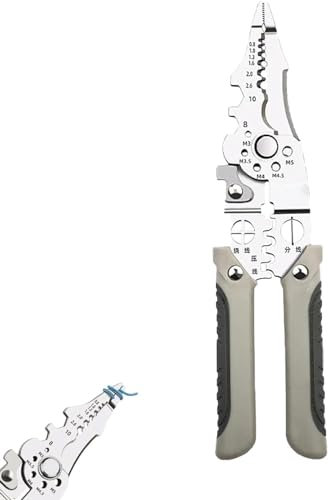 Pelacables Multifuncional y Alicates Cortadores - Herramienta de Pelado Automática Ajustable - Acero Inoxidable para Cables Eléctricos