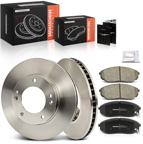 Frankberg 2x Bremsscheiben + 4x Bremsbeläge Vorne 581013ED00 | Kompatibel mit Sorento I JC