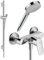 Pack mitigeur douche mécanique HANSGROHE Logis + Barre Unica S Puro + flexible + Pommeau Vernis Blend Vario chromé