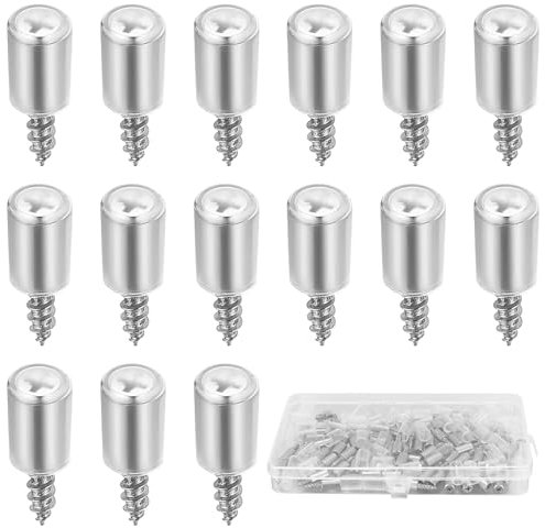 70 Pz Pioli Supporti per Mensole, Ø7,5 mm Reggi Mensola, Perni per Mensole Mensola Armadio, Pioli di Supporto per Mensole Ripiani in Vetro, Pioli Staffa per Mensola Legno, Copertura Antiscivolo
