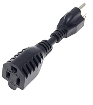 Verlängerungskabel USA 3. Prong männlicher Stecker an weibliche Steckdose-Verlängerungskabel Amerikaner Nema 5-15p. Bis 5-15r Netzkabel 0,5 m / 1m / 2m/ 3.0m / 5m Dc Verlängerungskabel(0.1m)