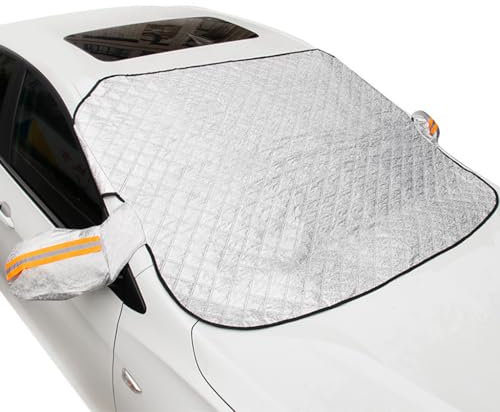 MEDAPI Aluminiumfolie Auto Windschutzscheiben Abdeckung für VW Touran 5seats 2016-2025, Magneten Scheibenabdeckung Faltbare Gegen Schnee ZubehöR