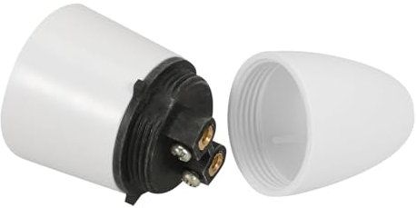 jojofuny Retro Lampenfassung Weiß Fassung Glühbirnensockel Vintage Lichtfassung Dekorative Lampenfassung