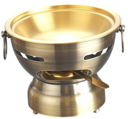 Sharplace Chafing Dish Shabu Topf aus Edelstahl für Suppen und Eintöpfe, Kupfer