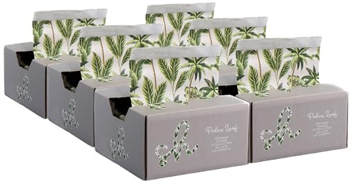 Simply Hair Pop-Up Hair Foil- Pack of 6-500 Pre-Cut & Folded Sheets for Hair Dye, Highlights & Balayage - Embossed, No-Slip Grip - Pop-Up Dispenser - 12.7x27.9cm - Palm Leaf