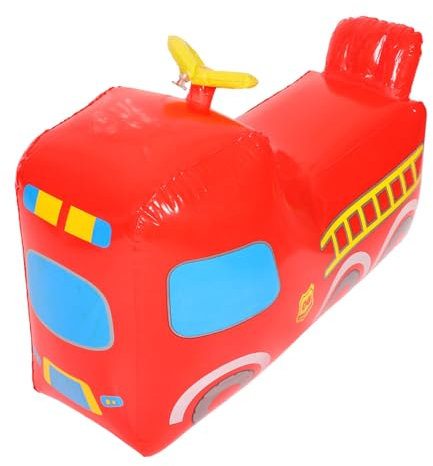 KOMBIUDA Spielzeug Feuerwehrauto Aufblasbar Für Junge Mädchen Outdoor Tumbler Spielzeug Mit Leuchtenden Farben Robust Und Sicher Für Spaß Zu Hause Und Draußen