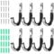 Chihutown 8Pcs Gun Wall Mount, Gun Rack for Wall, Shotgun Wall Mount, Guns Mounts for Wall, Indoor Guns Racks, Firearm Accessories for Men (Sliver)