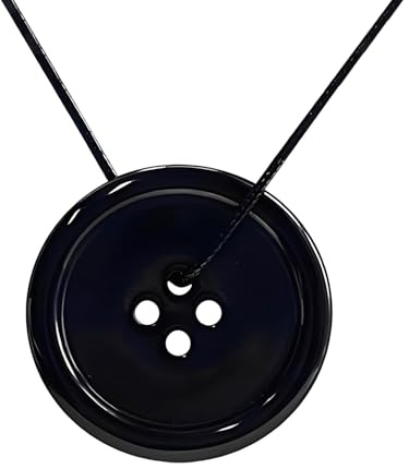 Coraline KnopfAugen Halskette Dark Fairytale Style Knopfaugen Girl Schmuck Halloween Modeschmuck Geschenk für Frauen Männer und Fans