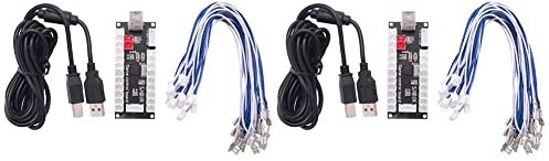 Reinscer 2X Zero Delay Arcade USB Encoder Pc to Joystick for Mame Jamma & Other Pc Fighting Games
