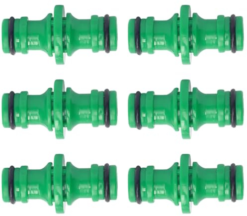 BinXiaoQin 6 Stück Gardena Kupplung 1/2 Zoll Schlauchverbinder,Doppelstecker Gartenschlauch Verbinder,Gartenschlauch Verbinder,Schlauchkupplung,für Garten und Haus Wasserhahn des Gardena