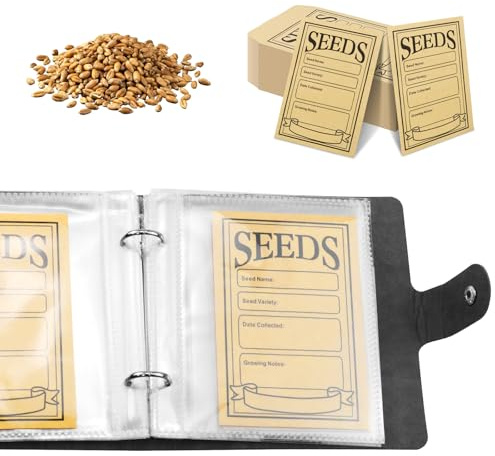 50 Bolsas para Almacenamiento de Semillas, Sobres Autosellables para Jardín