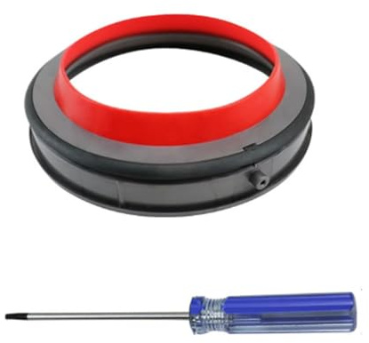 Oiieco V10 Dust Bin Sealing Ring Replacement for Dyson V10 SV12, Dust Bin Motor Rear Filter Lock Ring, Vacuum Cleaner Accessories with T8 Screwdriver