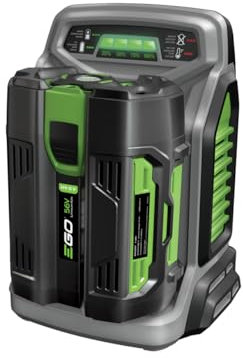 EGO Power+ Schnellladegerät CH5500E für 56V Akkus, 25-45 Minuten Ladezeit, Grau