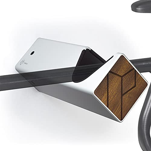 PARAX Fahrrad Wandhalterung D-RACK individualisierbar Aluminium Holz Design – Fahrrad Halterung für Rennrad Gravel Bike Tourenrad – Fahrradhalter Wand indoor Aufbewahrung für Wohnzimmer