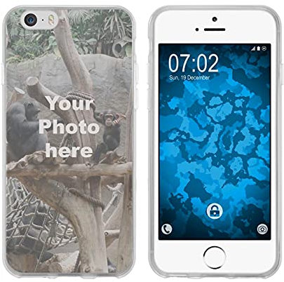 PhoneNatic personalisierte Handyhülle für iPhone 6 / 6s Custom Case transparent zum selbst gestalten mit eigenem Foto Bild Text individuell