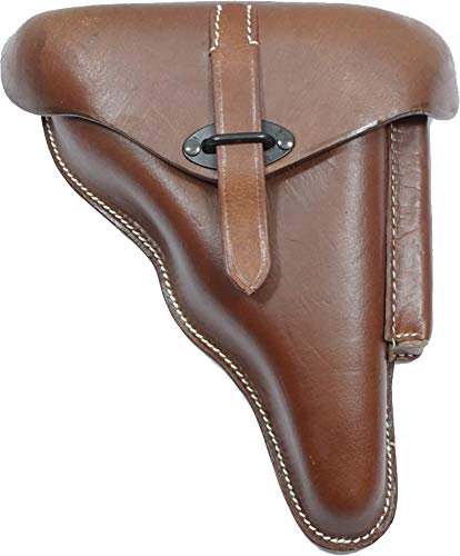 Epic Militaria Reproduktion WW2 Deutsche P38 Walther Hartschalenholster - Leder (Braun)