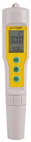Yosoo pH-Messgerät Wasserqualitätsprüfer mit pH- und Temperaturanzeige, digitales LCD-pH-Messgerät, Wasserstift, Analyzer für Aquarium, Pool, Wein