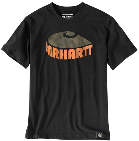 Carhartt Relaxed Fit Heavyweight Short-Sleeve Logo Graphic T-Shirt