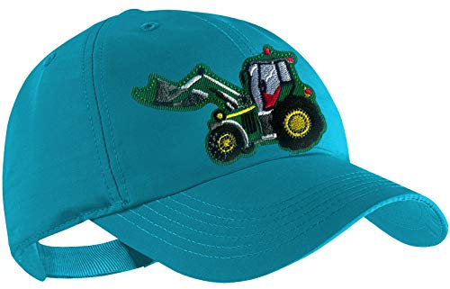 Blackshirt Company Traktor Schildmütze Kinder Base Cap Schlepper mit Frontlader Farbe Türkis